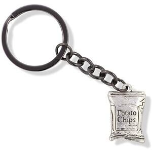 Potato Chip Snack Junk Food Charm Keychain